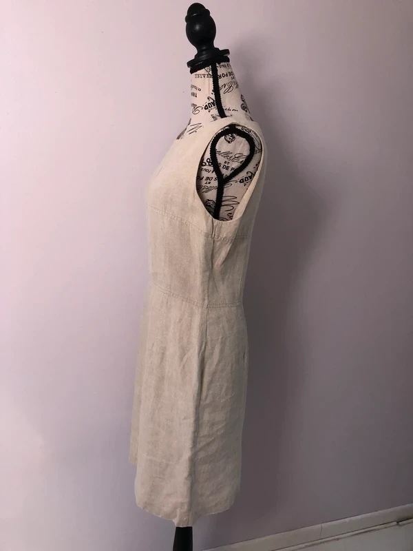 🤍 Beige linen dress – Caroll – Size 40 – Very good condition – photo 3
